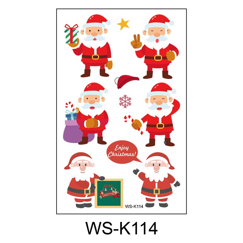 Christmas Temporary Tattoos For Kids - 40+ Holiday Designs (Santa, Snowflakes, Reindeer) - Waterproof Party Decals For Skin, Windows & Gifts_viptrois.com