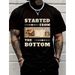 Pure Cotton Black T-Shirt for Men 1 PC Quote Coupon Print Crew Neck Comfortable Soft Fabric Men's Top_viptrois.com