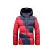 Men's Lightweight Winter Jacket With Graphene Lining, Contrast Color Design, Thickened Hooded Zip-Up Coat For Casual & Outdoor Activities_viptrois.com