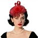 Stage Performance Bridal Veil Headdress - Small Retro Hat With Feather Cover (Face Veil Hair Accessories For Photo Shoots)_viptrois.com