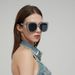 Diamond studded square full frame fashion sunglasses fashion casual versatile sunglasses for men and women_viptrois.com
