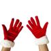 Christmas sock Short canary and white wool gloves Christmas gala ceremonial performance gloves Winter gloves_viptrois.com