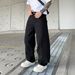 Men's Clothing Fashion Brand Loose Straight Washed Full Print Scimitar Jeans Men's American Jacquard Casual Pants Men's Summer Thin Style_viptrois.com