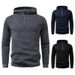Men's Clothing Men's Zip-Up Hooded Sweatshirt – European Fit Pullover With Slanted Pockets (S-XXL, Navy/Black/Charcoal Grey)_viptrois.com