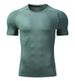 Men's Clothing Quick Drying Short Sleeved Sports T Shirt Round Neck Elastic Running Clothes Muscle Fitness Training Clothing_viptrois.com