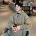 Hooded Sweater Men's 2025 New Spring And Autumn Top Japanese Trendy Brand Boys Loose Hoodie Jacket_viptrois.com