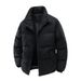 Unisex Stand Collar Winter Jacket – Thickened Polyester Padded Coat For Men & Women (Sizes M-5XL)_viptrois.com