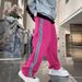 Men's Oversized Drop-Crotch Pants – Streetwear Joggers With Drapery Effect (Pink, Yellow, Black, Army Green, S-XXXL_viptrois.com