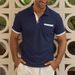 Breathable & Stylish Men's Short Sleeve Polo Shirt For Summer Business Casual & Commuting | Moisture-Wicking & Comfort Fit_viptrois.com