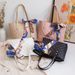 Large Capacity Diamond Embroidery Bag Style Simple Silk Scarf Tote Bag Hot Selling Shoulder Bucket Bag_viptrois.com