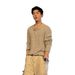 Vertical Striped Old Money Style Henry Collar Long-sleeve T-shirt For Men, Autumn Casual Base Shirt, Stylish And_viptrois.com