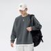Autumn Kun Hai Peng Yun Men's New Heavy Loose Long Sleeve Fleece Two-Piece Crew Neck Sweatshirt For Men_viptrois.com