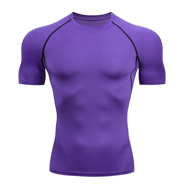 Men's Clothing T Shirts Thin High Elastic Breathable Quick Drying Clothes Basketball Bottoming Clothes Track And Field Training Fitness Tops_viptrois.com
