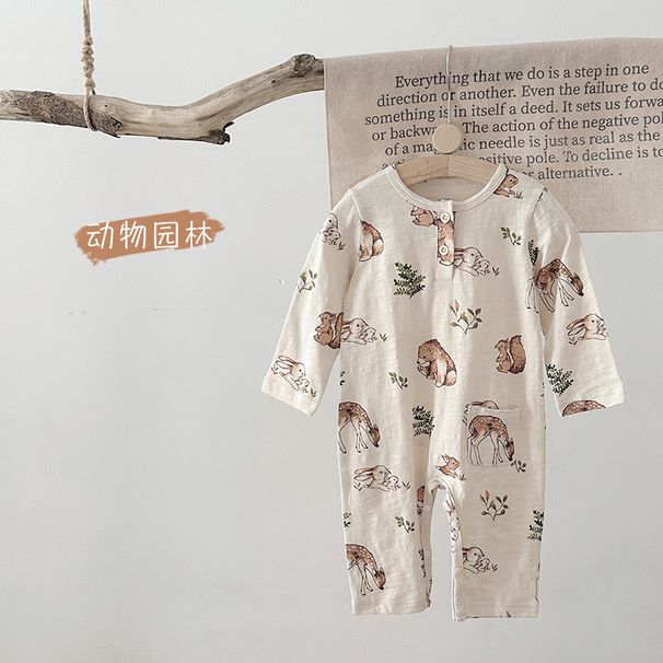 2025 Spring Baby Jumpsuit Baby Clothes Baby Jumpsuit Pure Cotton A Type Baby Clothes Outer Wear Crawling Clothes_viptrois.com