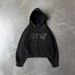 Men's Clothing Unisex Oversized Hoodie With Letter Print Trendy Zip-Up Sweatshirt For Men & Women (Dark Purple, Black/White) Comfortable Pullover_viptrois.com