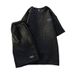 Men's Clothing Cool And Handsome Suits For Boys, New Summer Styles, Sports And Leisure, Handsome Short Sleeved Shorts Suits, Men's High End Wear_viptrois.com