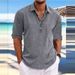 Men's Clothing Men's New Pullover Shirts Youth Fashion Loose Long Sleeved Home Casual Shirts_viptrois.com