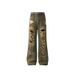 Men's Post-Apocalyptic Style Distressed Denim Jeans High-Waisted Straight Leg Wide Leg Baggy Trousers For Retro Streetwear_viptrois.com