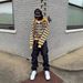 New 2025 American Street Style Men's Hoodie Hip Hop Striped Print Loose Casual Long Sleeve Sweatshirt_viptrois.com