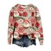 European American Cross-Border Autumn And Winter New 3D Digital Printing Women's Christmas Street Trend Round Neck_viptrois.com