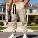 Men's Loose Fit Waffle Knit Casual Jogger Pants - Breathable Hip Hop Streetwear Sweatpants For All Seasons_viptrois.com