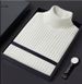 Men’s Korean-Style Turtleneck Sweater – Thickened Loose Fit For Autumn & Winter (White/Black/Bluish, M-3XL)_viptrois.com
