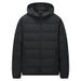 Unisex Winter Quilted Hooded Down Jacket - Lightweight Warm Puffer Coat With High Fill Power 650, Water-Resistant, Fashionable Casual Outerwear_viptrois.com