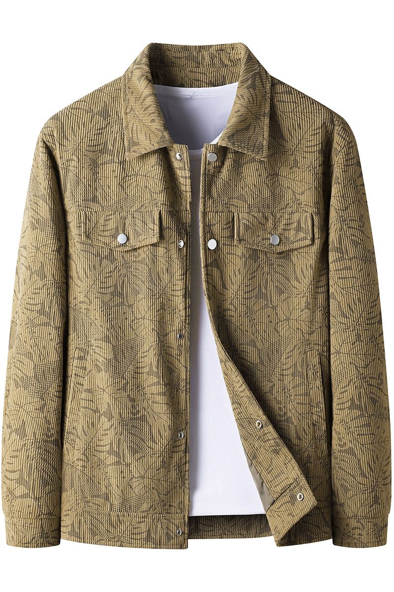 Men's Lightweight Business Casual Blazer - Korean Style Relaxed Fit Floral Print Jacket With Modern Elegance_viptrois.com