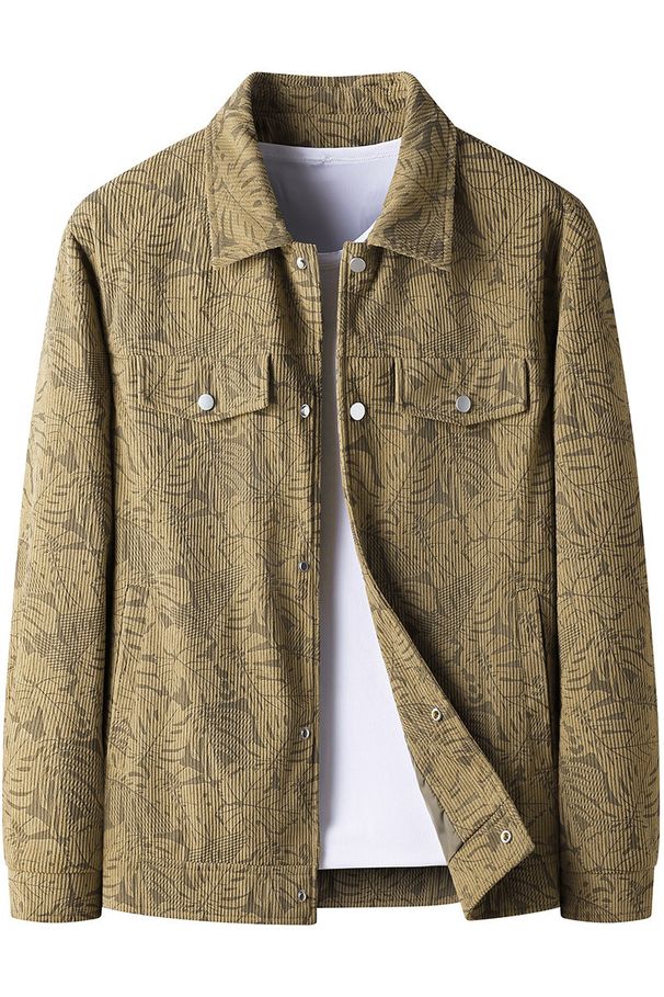 Men's Lightweight Business Casual Blazer - Korean Style Relaxed Fit Floral Print Jacket With Modern Elegance_viptrois.com