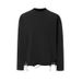Men's Clothing Ripped Cotton Long Sleeved T Shirt For Men, White Bottoming Shirt, High Street Fashion Brand, Men's Sweatshirt, Inner Wear_viptrois.com