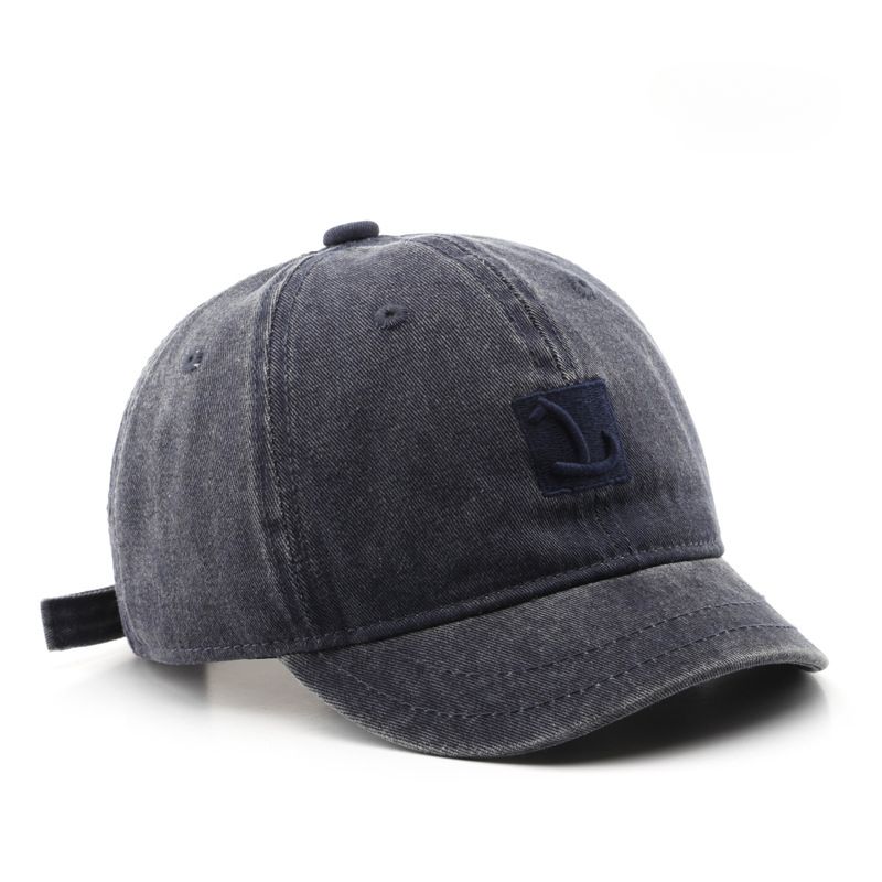 Hat Female Spring And Autumn Personality Washing Old Alphabet Short Brim Baseball Cap Outdoor Sports Men's Sunscreen Shade Cap_viptrois.com