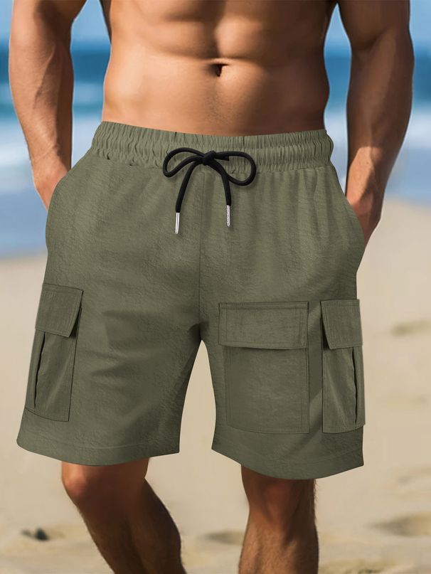 Men's Clothing New Size Men's Short Sports Overalls With Multiple Pockets Shorts Fitness Pants Sports Casual Shorts_viptrois.com