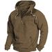 Cross-Border Foreign Trade And American Autumn Winter Hooded Solid Color Men's Casual European Size Sweatshirt_viptrois.com