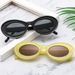 Men's Sunglasses Classic Oval Frame High End Sunglasses Retro Thick Frame Personality Sunglasses Fashionable And Versatile Plain Trend Sunglasses_viptrois.com