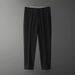 Men's Clothing Non Iron Solid Color Straight Nine Point Suit Pants For Men Versatile Loose Light Mature Style Casual Business Suit Pants_viptrois.com