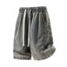 Men's Lyocell Denim Shorts | Elastic Waist Breathable Casual Summer Shorts With Pockets, Lightweight Straight Leg Cargo Shorts_viptrois.com