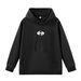 Men's Stylish Oversized Hooded Sweatshirt With Letter Print - Winter Casual Streetwear (Black, M-Xxxl)_viptrois.com