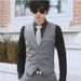 Men's Clothing Groomsmen Dress Vest Business Casual Suit Men's Vest Style Slim Vest_viptrois.com