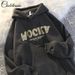 Hooded Sweatshirt With Men's Fleece American Street Clothes For Autumn And Winter, Trendy Brand High Weight Jacket_viptrois.com