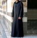 Men's Moslem Simple Long Men's Hooded Shirt Muslim Robe Male_viptrois.com