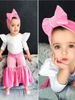 Kid's Clothing Hot Children's Clothing Children's Flying Sleeve Top Velvet Bell Bottom Pants With Head Flower_viptrois.com