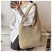 Can Change The Size And Color Of The Straw Woven Large Bundle Forest Style Large Capacity Shoulder Shopping Bag_viptrois.com
