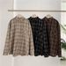 2025 Vintage Plaid Shirts Frauen Herbst Langarm Oversize Button Up Hemd Koreanische Mode Casual Herbst Outwear Tops Blusas Mujer_viptrois.com