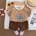 Boys' Outfit 2025 New Style Children's Stylish Summer Short Sleeved Cartoon Two-piece Set Baby Clothes_viptrois.com