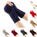 Unisex Diamond wool gloves knitted acrylic half finger men's and women's cycling warm open-finger sleeve sleeve_viptrois.com
