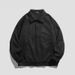 Men's Suede Fleece Jacket Winter Fashion Lapel Casual Coat Loose Fit Daily Wear Multi-Pocket Outerwear_viptrois.com