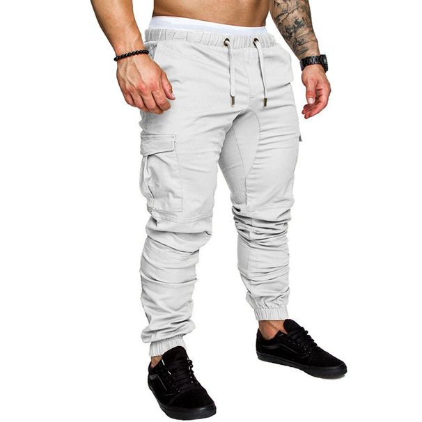Forge 2019 Foreign Trade Casual Cargo Multi-Pocket Long Sports Youth Men's Jogger Pants_viptrois.com