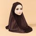Women's Hijab summer new headscarf crystal linen soft brim double layer satin headscarf scarf_viptrois.com