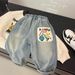 Kid's Clothing New Children's Jeans Spring And Autumn Children's Spring Stylish Outer Wear Love Baby Girl Spring Pants Printing_viptrois.com
