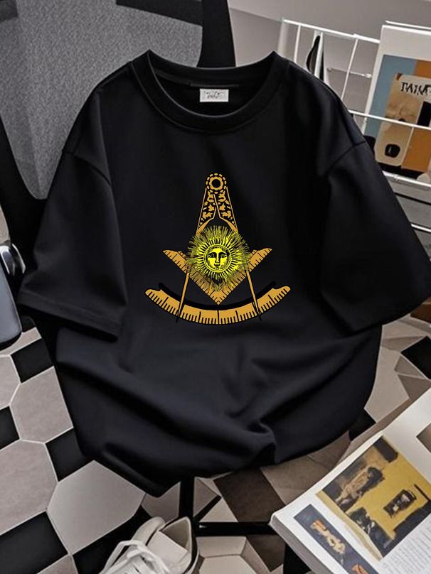 NEW LIMITED Mens Past Master Mason Masonic Tee Freemason T-Shirt Designer Clothes Soft Comfortable Versatile Breathable Stylish Summer Casual_viptrois.com